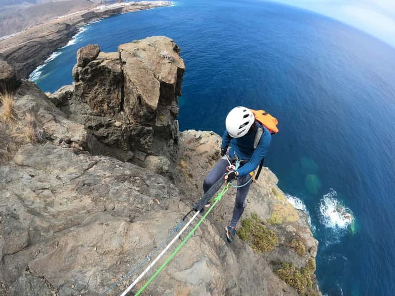 Agaete: Gran Canaria Coasteering. Marine Ferrata and Zipline - Climbing Above the Sea on the Marine Via Ferrata