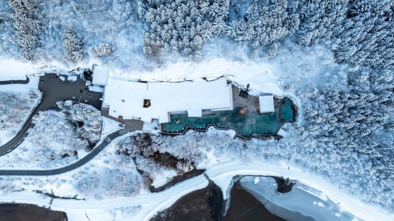 Akureyri: Admission to Forest Lagoon with Towel and Drink - The Finnish Sauna with Fjord View