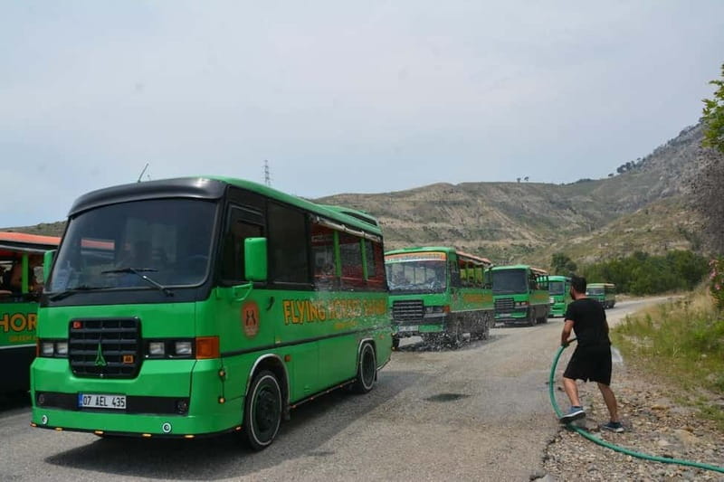 Alany: Mix Tour Cabrio Bus Safari, Boat Tour with Lunch - Relaxing Green Lake Boat Tour and Green Canyon Visit