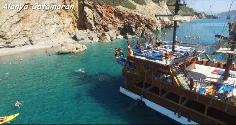 Alanya Catamaran Boat Trip with Swim Stops & Sunbathing - Exploring the Coastal Beauty of Alanya by Catamaran