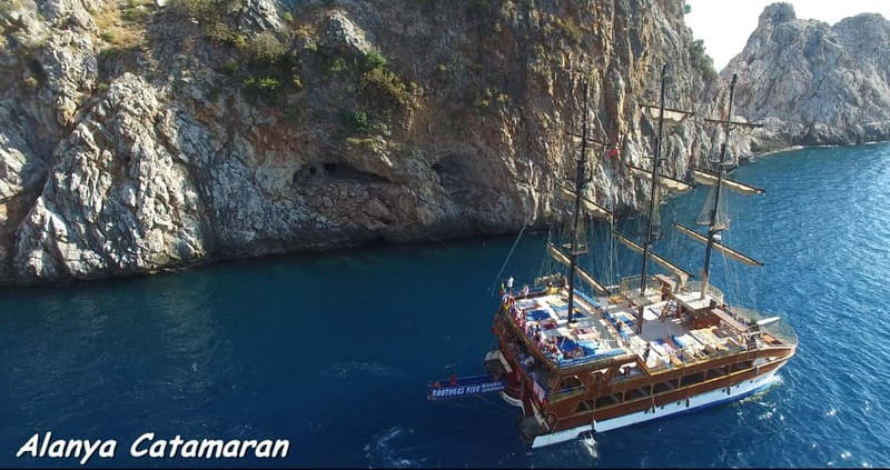 Alanya: Catamaran Boat Trip with Swimming Stops incl Lunch - Discover the Mediterranean on a Family-Friendly Catamaran from Alanya