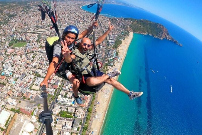Alanya Paragliding Experience By Local Expert Pilots W/ Transfer - The Landing on Cleopatra Beach and Photo Opportunities