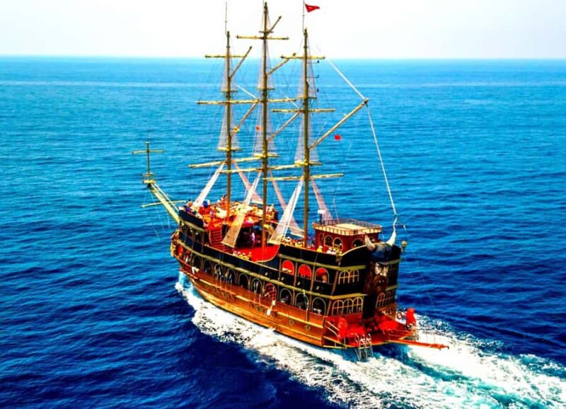 Alanya: Pirate Boat Tour with Food and Drinks - Lunch, Drinks, and Onboard Entertainment