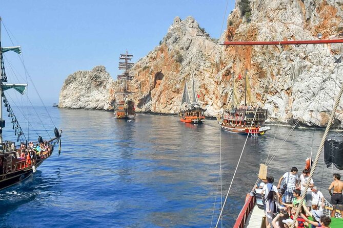 Alanya Pirate Boat Tour with Lunch, Soft Drinks & Transfer - Starting from Alanya Marina: Convenient Pickup and Arrival