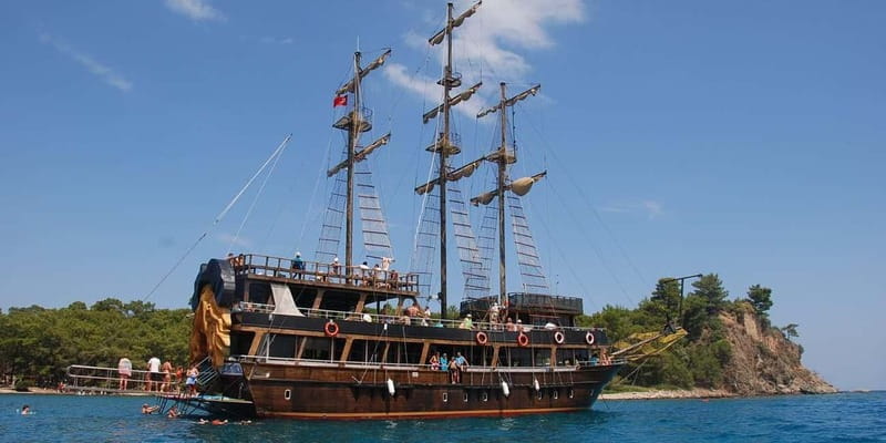 Alanya: Pirate Boat Tour with Lunch & Unlimited Soft Drinks - Swimming and Snorkeling in the Mediterranean Sea