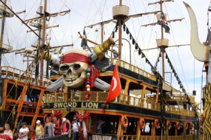 Alanya: Pirate Cruise with Shows, Lunch & Swim Stops - Key Points