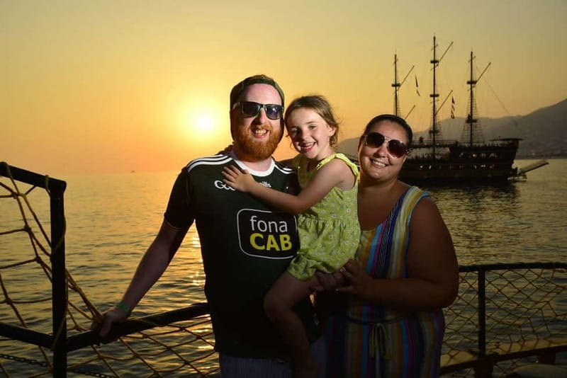 Alanya Pirate Sunset Cruise w/ Foam Party & Optional Drinks - The Starting Point and Duration of the Sunset Cruise