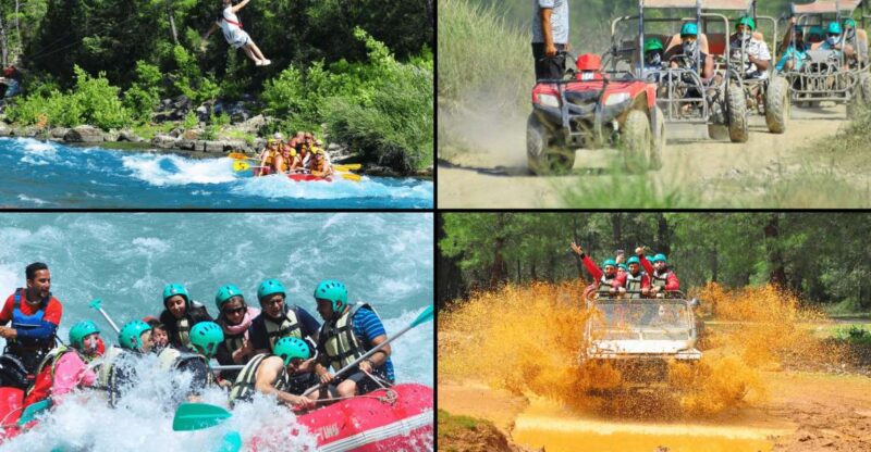 Alanya: Rafting, Zipline, Quad, Buggy, Jeep Tour with Lunch - Off-Road Thrills on Quad Biking and Buggy Rides