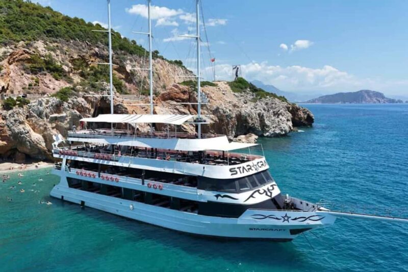 Alanya/Side: Starcraft Boat Trip w/ Unlimited Beer and Wine - Explore the Luxury of the Starcraft Yacht in Alanya