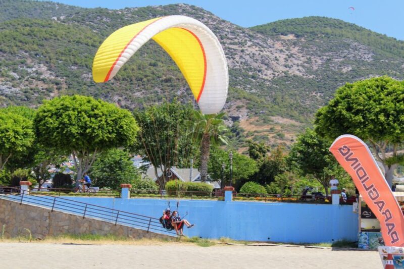Alanya: Tandem Paragliding Experience Over Cleopatra Beach - The Launch at Kleopatra Beach and Hilltop Take-off
