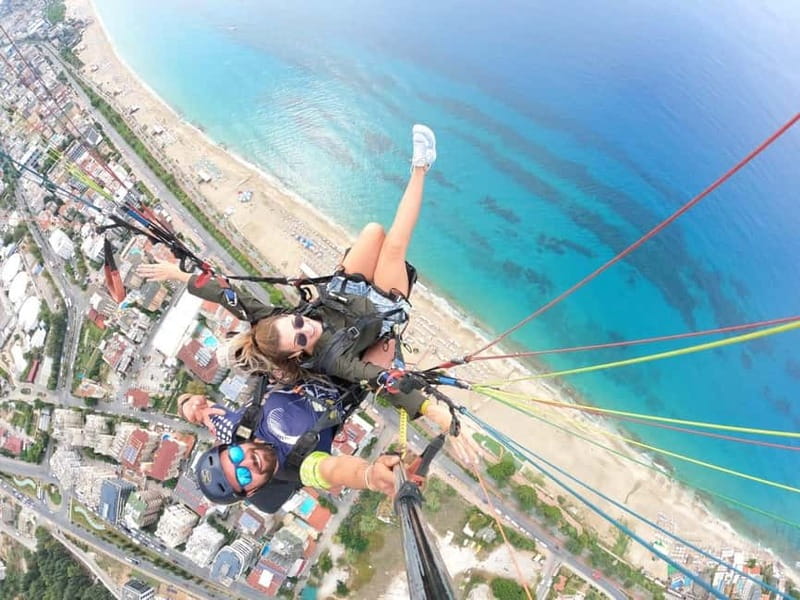 Alanya: Tandem Paragliding Experience with Video Option - From the Taurus Mountains to Cleopatra Beach