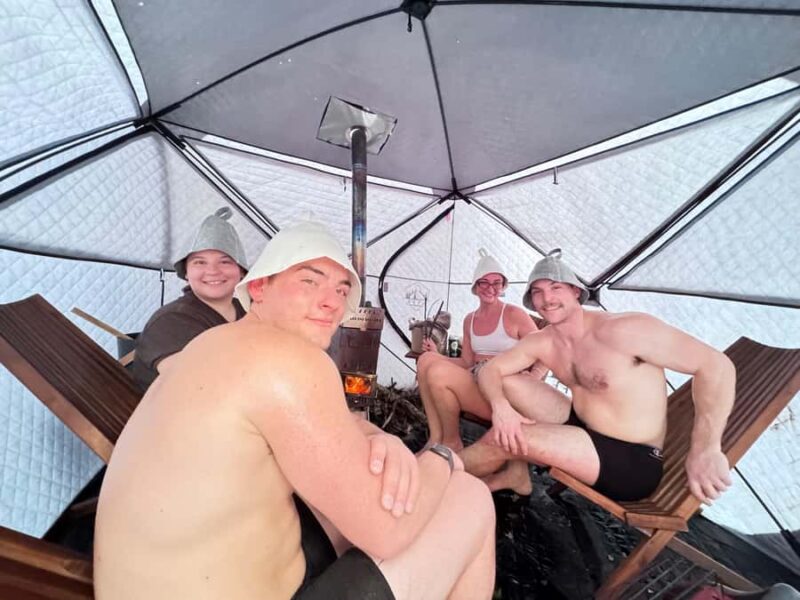 Alaska: Sauna and Cold Water Plunge Group Experience - The Role of the Guide and Safety Measures