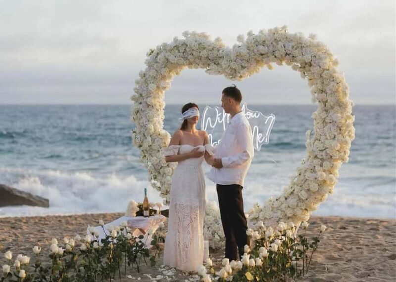 Albania: Surprise Proposal Experience - Decor, Champagne, and the “Marry Me” Illumination