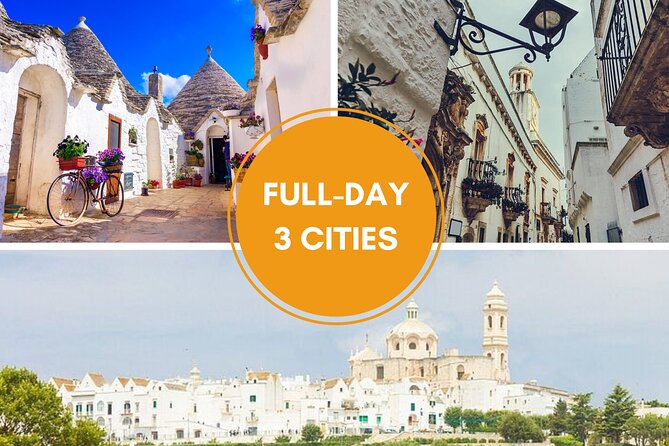 Alberobello, Martina Franca and Locorotondo Guided Tour from Bari - Exploring Locorotondo’s White-Washed Charm and Vineyards