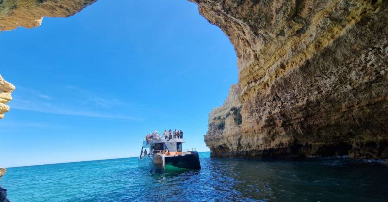 Albufeira: Coastline and Benagil Caves Tour by Catamaran - Key Points