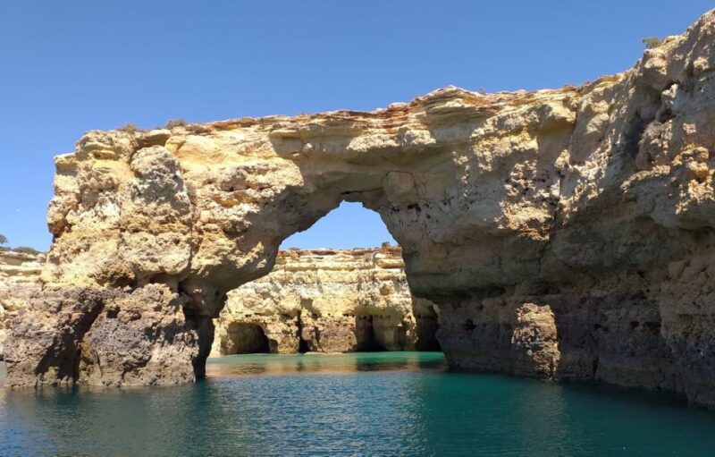 Albufeira: Coastline and Benagil Caves Tour by Catamaran - The Swim Stop and Safety Considerations