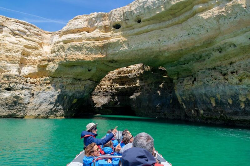 Albufeira: Dolphins & Benagil Caves  RIB Boat - Dolphin Watching with Expert Guidance