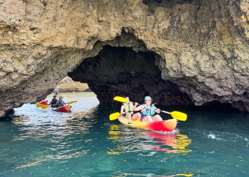 Albufeira: Hidden Beaches & Cliffs Guided Kayak Cave Tour - Starting Point at Praia do Castelo