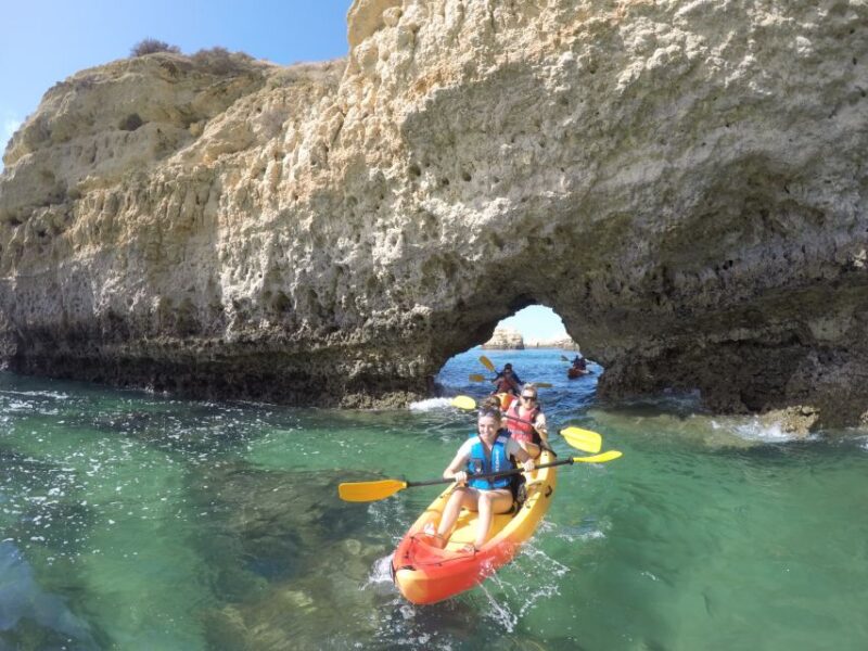 Albufeira: Hidden Beaches & Cliffs Guided Kayak Cave Tour - Visiting Sea Caves and Rock Formations