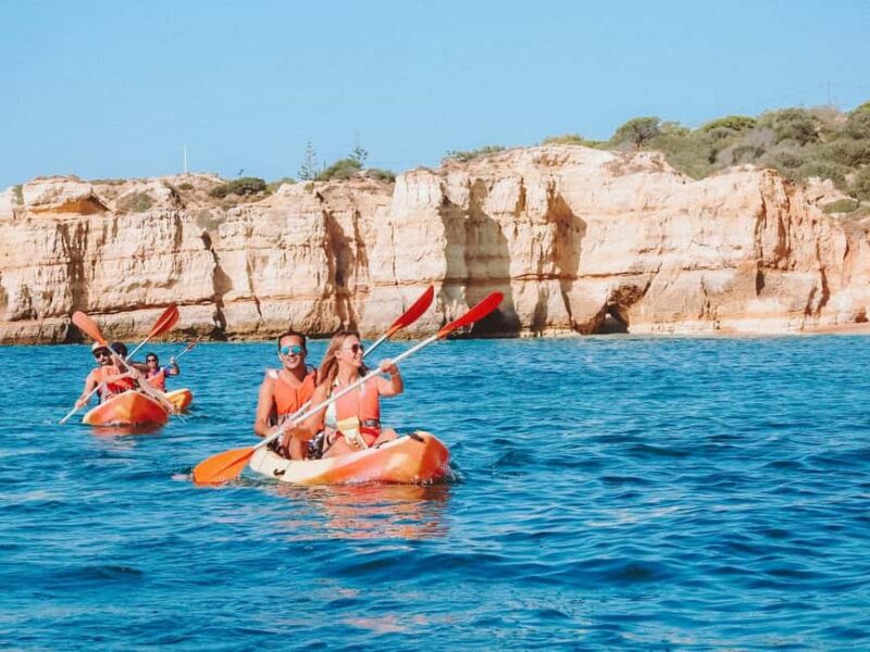 Albufeira: Secret Caves & Beaches Kayak Tour with Swim Stop - Visiting the Secret Praia do Ninho das Andorinhas