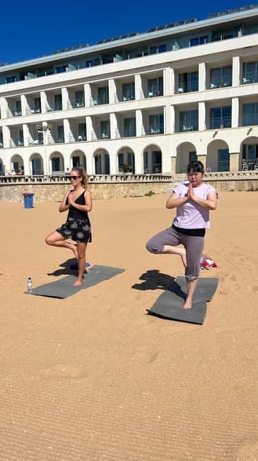 Albufeira: Sunset Yoga on the beach - Experience Sunset Yoga on the Beach in Albufeira