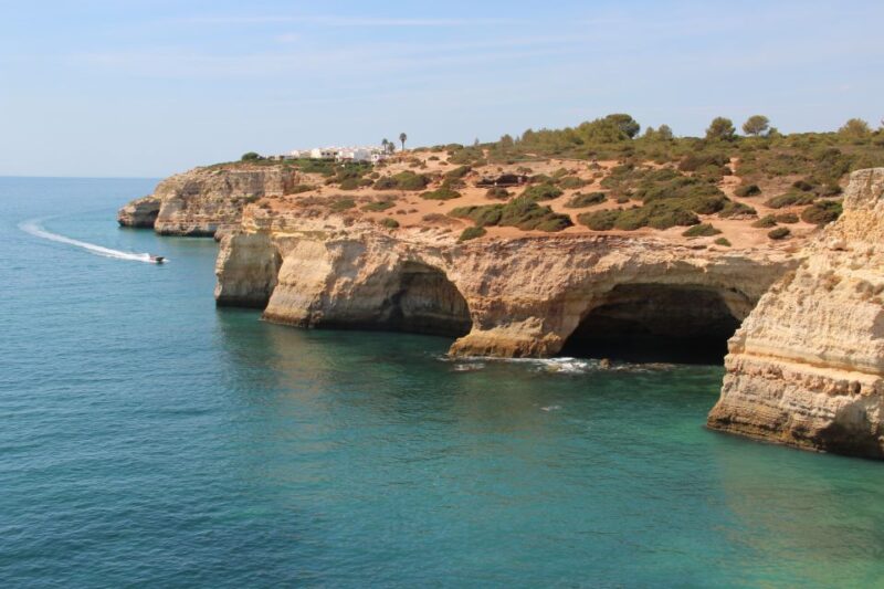 Algarve: Benagil Cave Boat Tour and Algarseco Coastal Walk - Scenic Coastal Walk at Algarseco with Cliffside Views