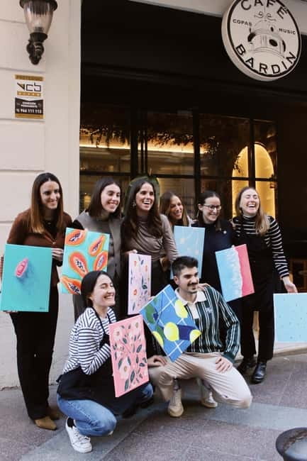 Alicante: Art Party - Paint, Sip & Fun - What Is Included in the Price