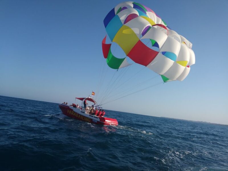 Alicante: Boat Trip and Parasailing Experience with Drink - Music and Refreshments on the Boat