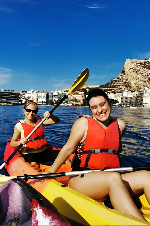 Alicante: Double Kayak Rental with Snorkel or Tapa and drink - Postiguet Beach: Snorkeling and Water Exploration