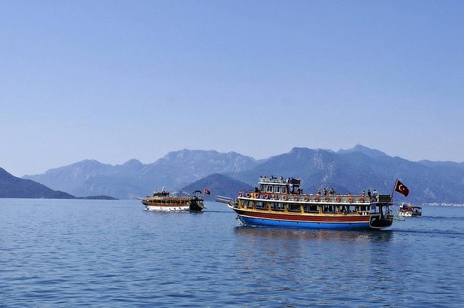 All Inclusive Boat Trip with Turunc and Kumlubuk break from Marmaris - Relaxing at Amos Beach and Kumlubuk with BBQ Lunch