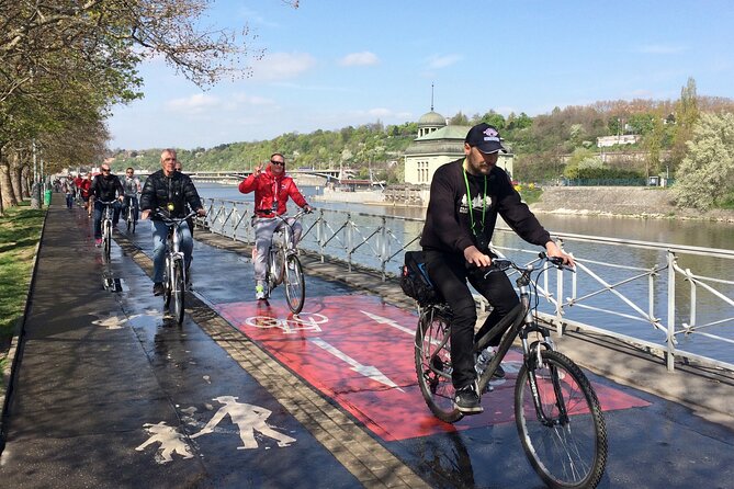 All Inclusive Ebike Tour Of Prague - Crossing Charles Bridge and Riverside Views
