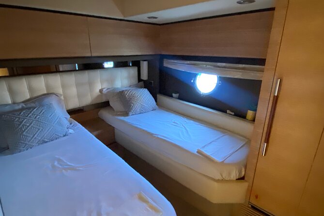 ALL INCLUSIVE Luxury 70 ft. Azimut Yacht in Cabo San Lucas - Inside the Yacht: Comfortable Bedrooms and Lounge Spaces
