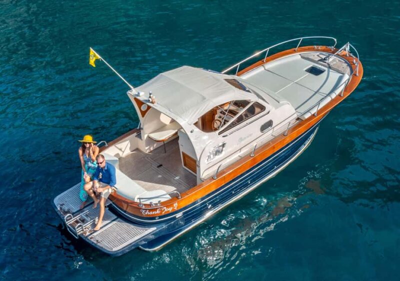 Amalfi coast private tour from sorrento on Gozzo 9 cabin - Key Points