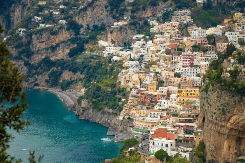 Amalfi coast private tour from sorrento on Gozzo 9 cabin - Positano: First Glimpse of the Iconic Cliffs