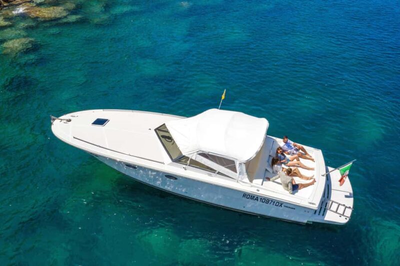 Amalfi coast private tour from sorrento on Tornado 38 - Sailing Past the Mythical Li Galli Islands