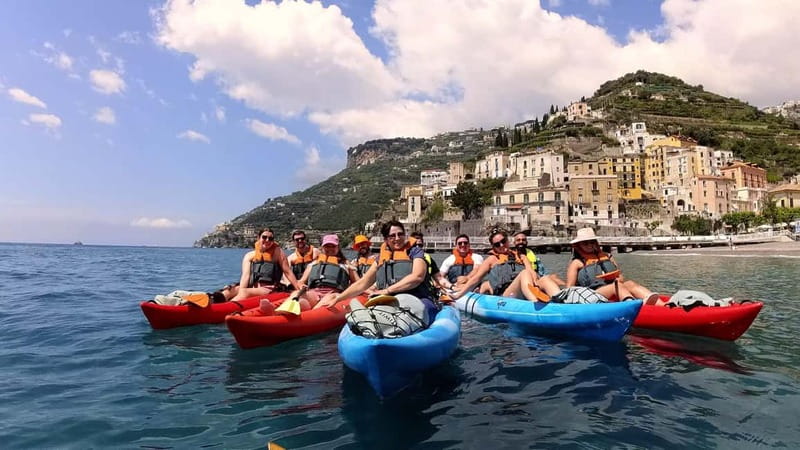Amalfi: Kayak-Snorkel to Pandora Cave, Hidden Beach & Drinks - Key Points