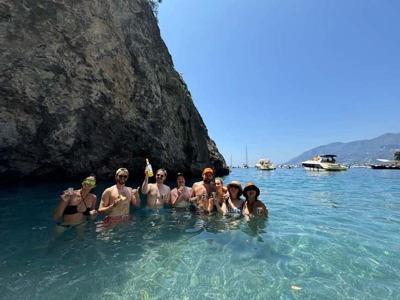 Amalfi: Kayak-Snorkel to Pandora Cave, Hidden Beach & Drinks - Snorkeling and Swimming in Clear Waters