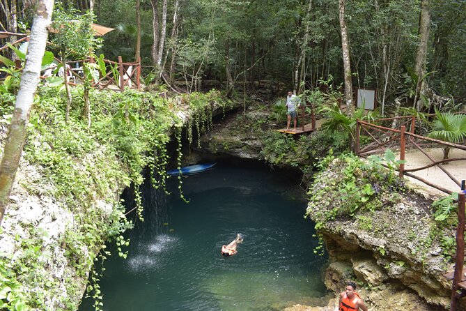 Amazing adventure in 3 cenotes with transportation - Swimming, Ziplining, and Water Activities in the Cenotes