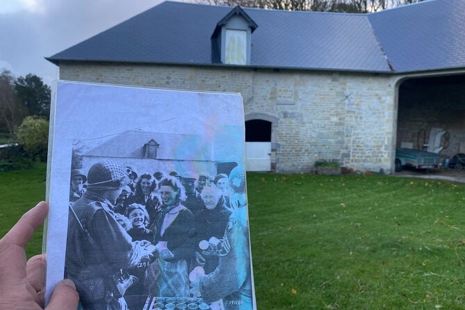 American 101st & 82nd Paratroopers in Normandy battlefield tour - Ravenoville: The Encounter with a German Mobile Battery