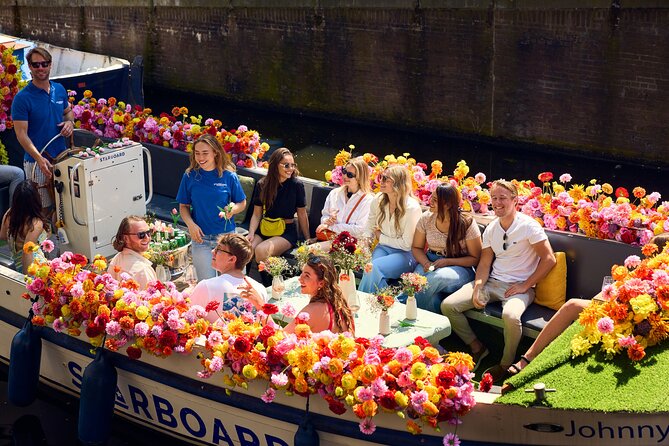 Amsterdam Flower Boat Canal Cruise with Local Guide - Practical Details: Meeting Points and Booking
