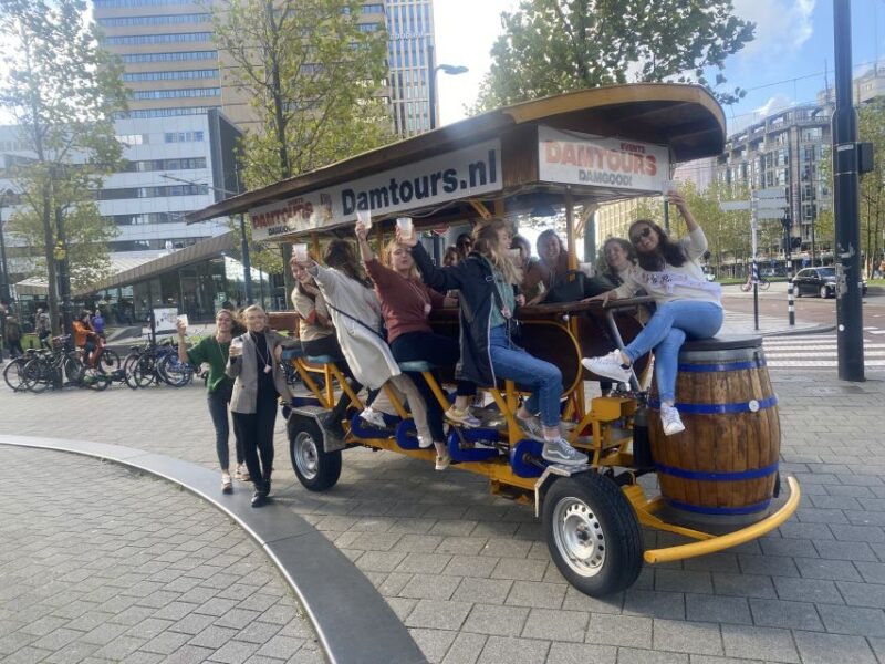 Amsterdam: Guided Beer Bike or Prosecco Bike Tour - Key Points
