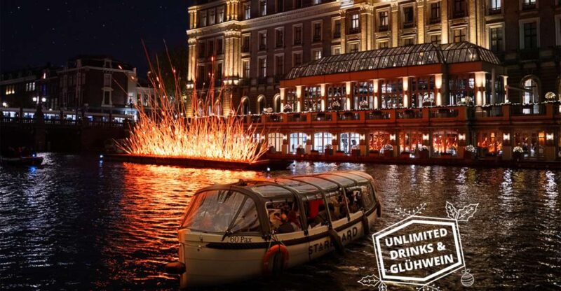 Amsterdam: Light Festival Boat with Unlimited Drinks & Snack - The Route: Exploring Iconic Canal Spots and Light Art Installations