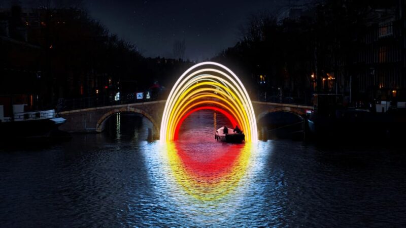 Amsterdam: Light Festival Canal Cruise inc Snack + Hot Drink - Discover the Magic of Amsterdam Light Festival by Canal Boat