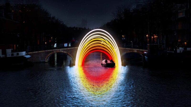 Amsterdam: Light Festival Cruise with Drinks and Snacks - Inside the Stylishly-Furnished Boat with Its Own Bar