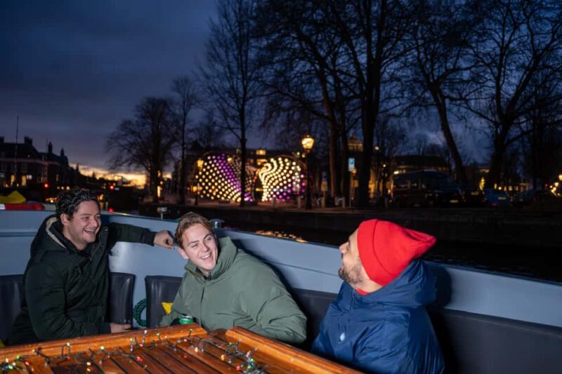 Amsterdam: Light Festival Open Boat with Hot Choco - The Route and Canal Highlights