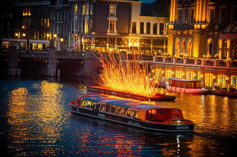 Amsterdam Light Festival Warm Boat Cruise + Optional Drinks - Admire Amsterdam’s Light Installations from a Heated Canal Cruise