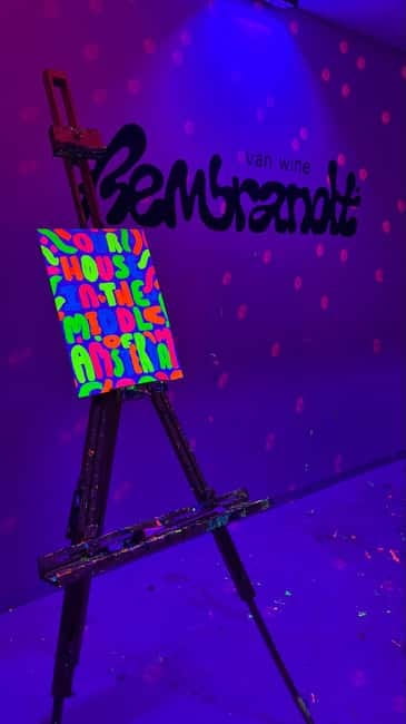 Amsterdam: Paint and Sip in the Dark at Rembrandt van Wine - Key Points