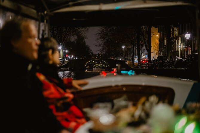Amsterdam: Private Romantic Evening Canal Cruise + Bubbles/Snacks - The Storytelling Captain with Local Knowledge