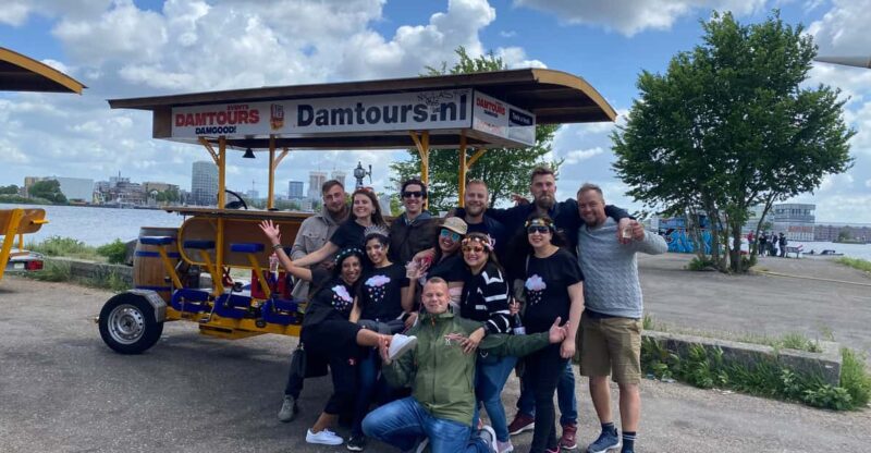 Amsterdam: Shared Party Bike Tour with Beer - Explore Amsterdam’s Canals on a Shared Party Bike with Unlimited Drinks