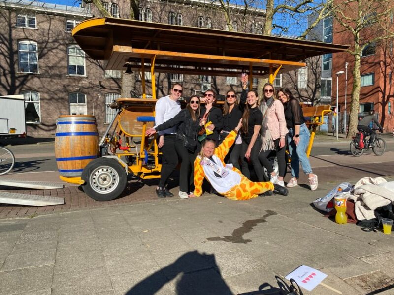 Amsterdam: Shared Party Bike Tour with Beer - Key Points